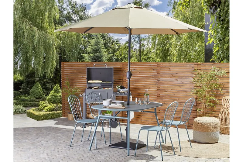 Victoriaville Ruokatuoli Ulkokäyttöön - Sininen - Puutarhakalusteet - Puutarhatuoli - Karmituoli ulos