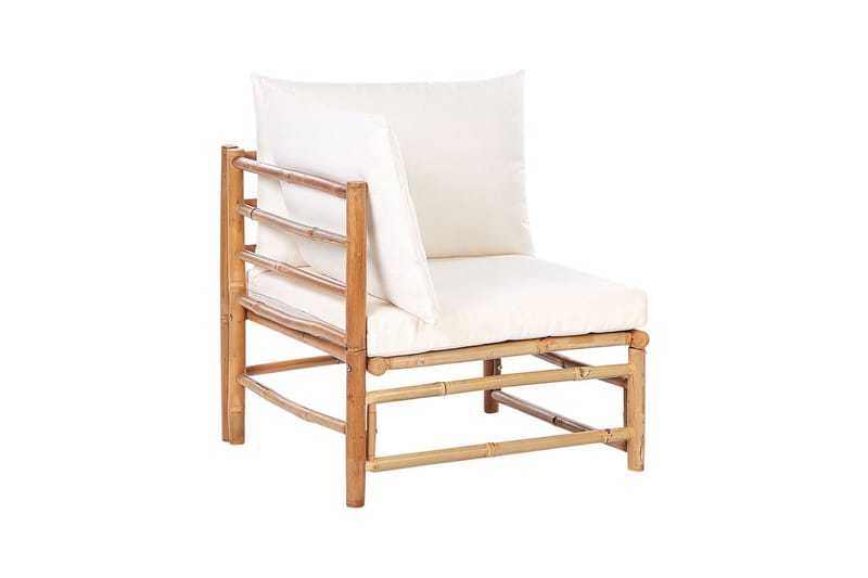 Villa Castelli Ulkotuoli - Valkoinen/Vaaleanruskea - Puutarhakalusteet - Puutarhatuoli - Ulkotilan nojatuolit