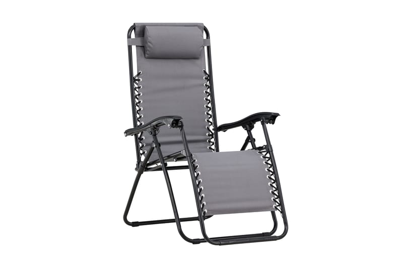 Vulcano Aurinkotuoli - Harmaa - Puutarhakalusteet - Puutarhatuoli - Aurinkotuoli