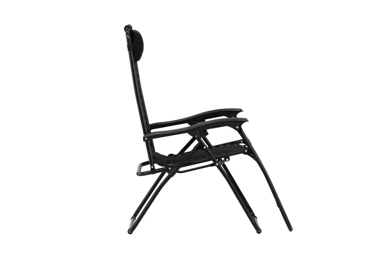 Vulcano Aurinkotuoli - Musta - Puutarhakalusteet - Puutarhatuoli - Aurinkotuoli