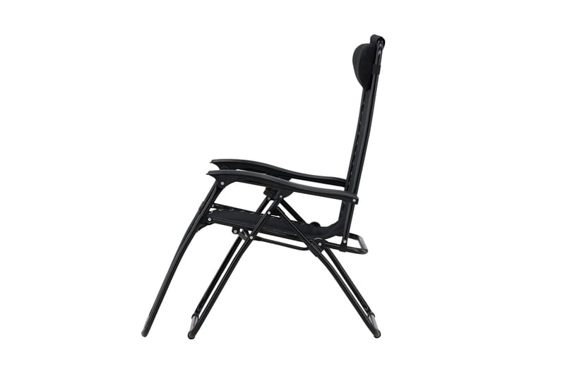 Vulcano Aurinkotuoli - Musta - Puutarhakalusteet - Puutarhatuoli - Aurinkotuoli