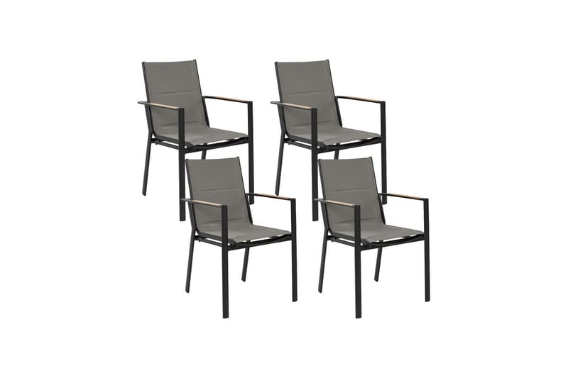 Zama Käsinojatuoli - Musta/Harmaa - Puutarhakalusteet - Puutarhatuoli - Karmituoli ulos