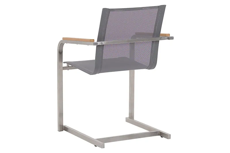 Zervo Käsinojatuoli - Harmaa/Hopea - Puutarhakalusteet - Puutarhatuoli - Karmituoli ulos