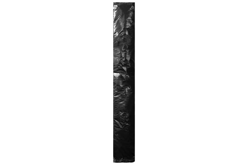 Sateenvarjon suojus vetoketjulla PE 175 cm - Musta - Puutarhakalusteet - Säilytyslaatikot & kalustesuojat - Aurinkovarjon suoja