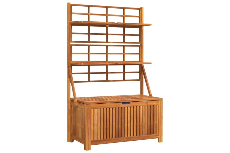 beBasic Säilytyslaatikko säleiköllä 99x50x160 cm täysi akaasiapuu - Ruskea - Puutarhakalusteet - Säilytyslaatikot & kalustesuojat - Säilytyslaatikot ulos
