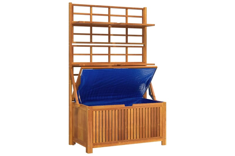 beBasic Säilytyslaatikko säleiköllä 99x50x160 cm täysi akaasiapuu - Ruskea - Puutarhakalusteet - Säilytyslaatikot & kalustesuojat - Säilytyslaatikot ulos