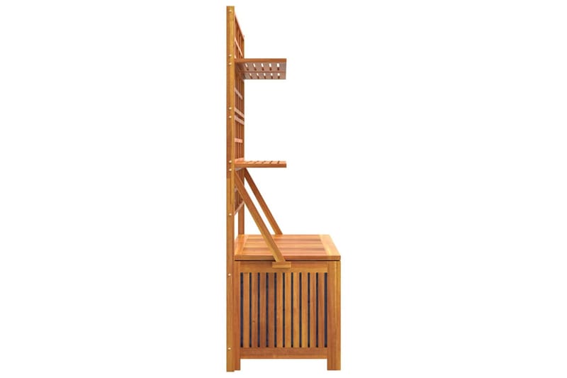 beBasic Säilytyslaatikko säleiköllä 99x50x160 cm täysi akaasiapuu - Ruskea - Puutarhakalusteet - Säilytyslaatikot & kalustesuojat - Säilytyslaatikot ulos