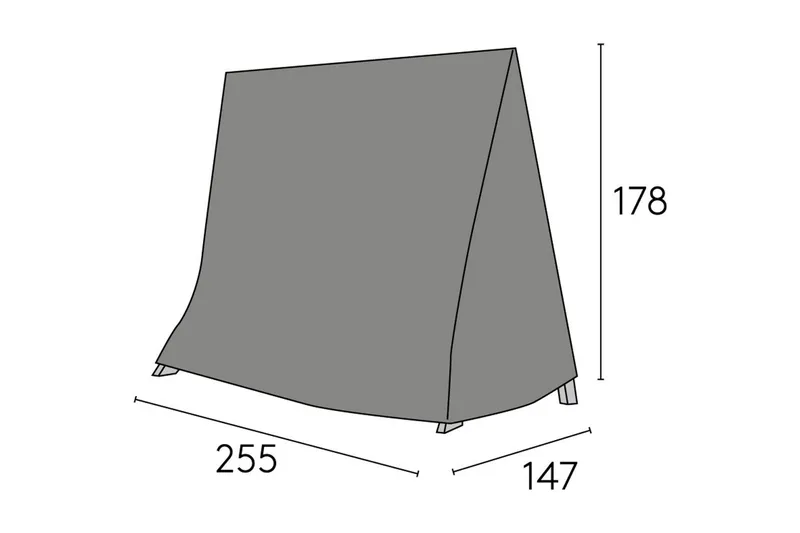 Kalustesuoja Keinuhäkki Hillerstorp Kungshult musta, undefined