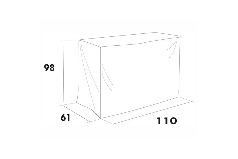 Kalustesuoja Ulkokeittiö Hillerstorp Läckö, Harmaa
