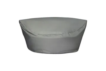 Möbelskydd Beliani Chuva 140x135x80 cm Grey - Puutarhakalusteet - Säilytyslaatikot & kalustesuojat - Ulkokalusteiden suojapeite