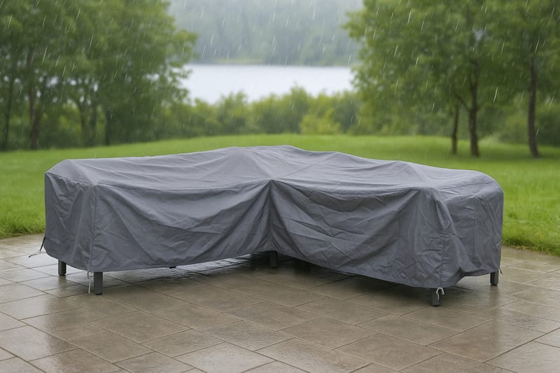 Kalustesuojapeite Klas 254x66x90 cm - Harmaa - Puutarhakalusteet - Säilytyslaatikot & kalustesuojat - Ulkokalusteiden suojapeite