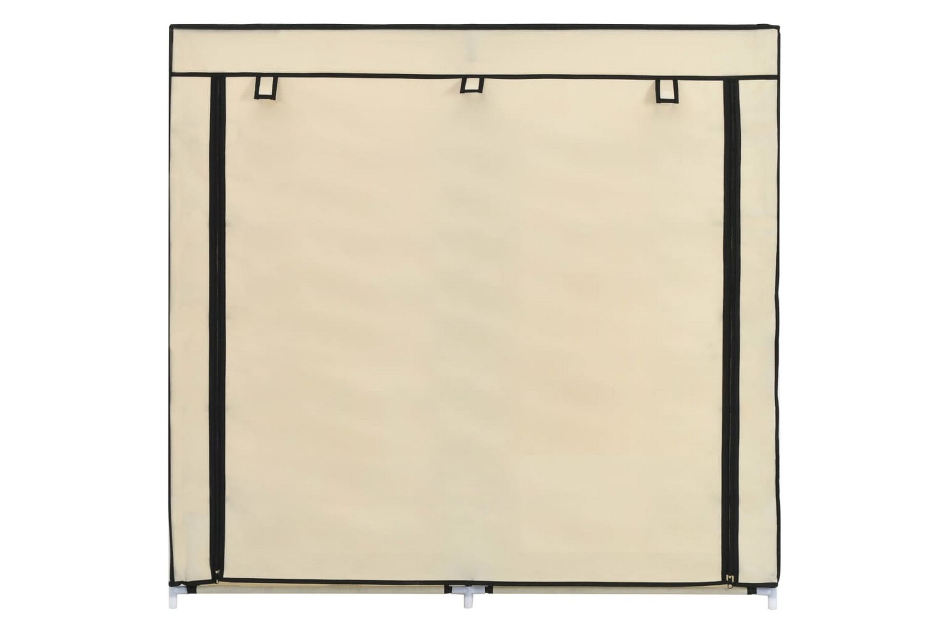 Kenkäkaappi suojalla kerma 115x28x110 cm kangas - Kerma - Puutarhakalusteet - Säilytyslaatikot & kalustesuojat - Ulkokalusteiden suojapeite