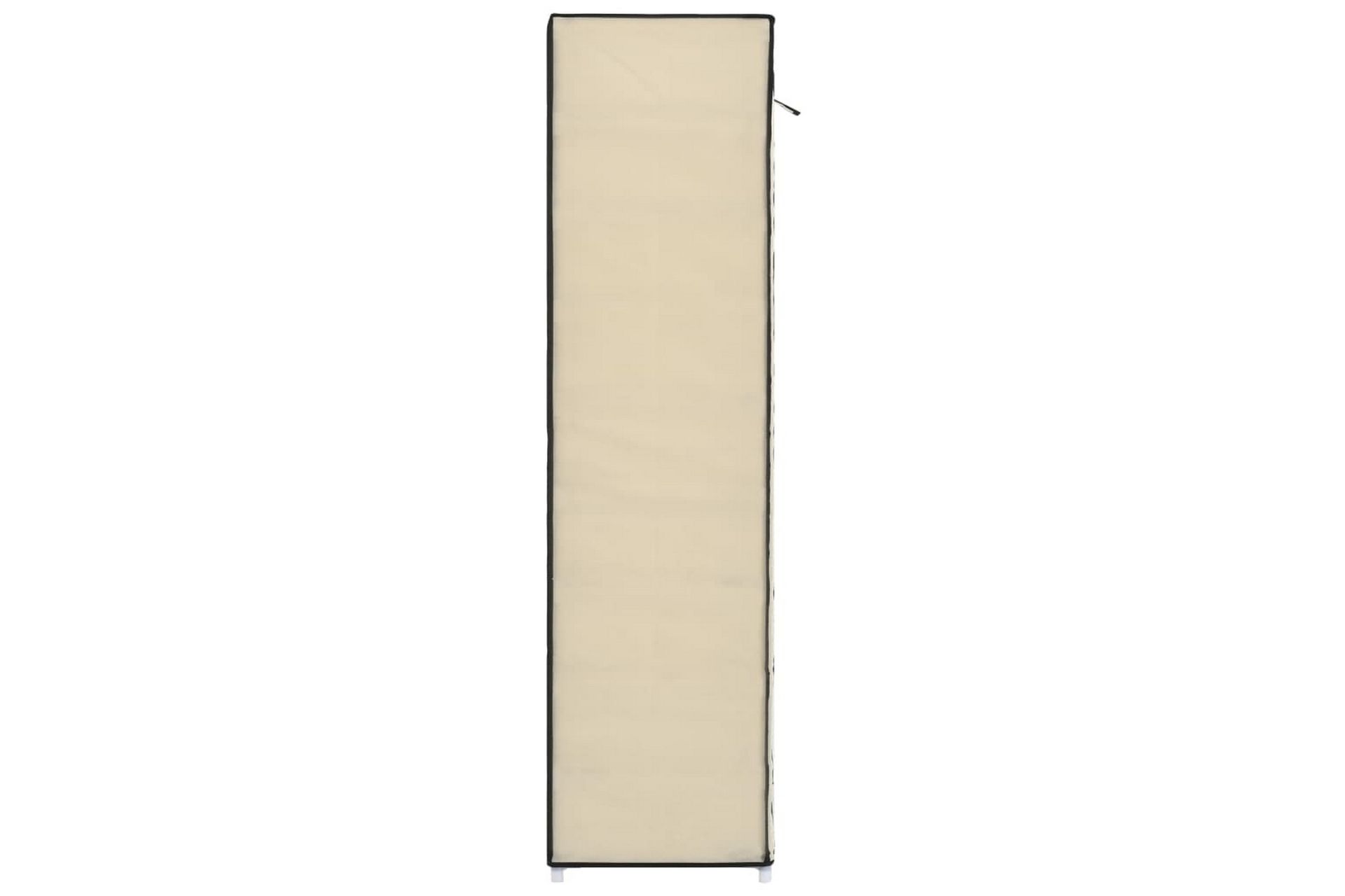 Kenkäkaappi suojalla kerma 115x28x110 cm kangas - Kerma - Puutarhakalusteet - Säilytyslaatikot & kalustesuojat - Ulkokalusteiden suojapeite