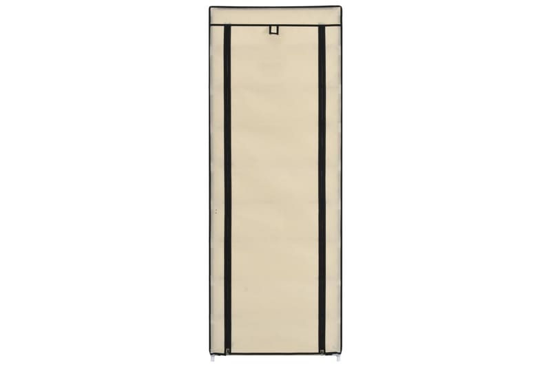 Kenkäkaappi suojalla kerma 57x29x162 cm kangas - Kerma - Puutarhakalusteet - Säilytyslaatikot & kalustesuojat - Ulkokalusteiden suojapeite