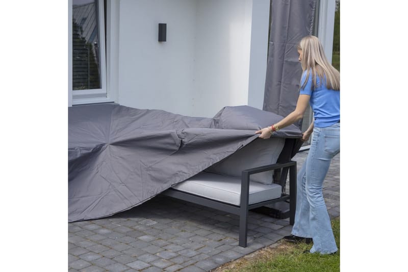 Madison Ulkosohvansuoja 255x255x70cm harmaa - Harmaa - Puutarhakalusteet - Säilytyslaatikot & kalustesuojat - Ulkokalusteiden suojapeite