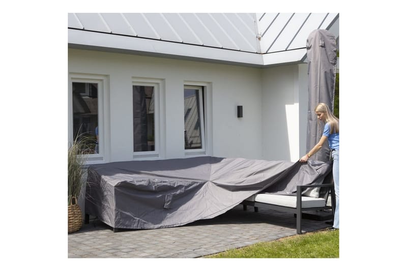 Madison Ulkosohvansuoja 270x210x90cm oikea harmaa - Harmaa - Puutarhakalusteet - Säilytyslaatikot & kalustesuojat - Ulkokalusteiden suojapeite