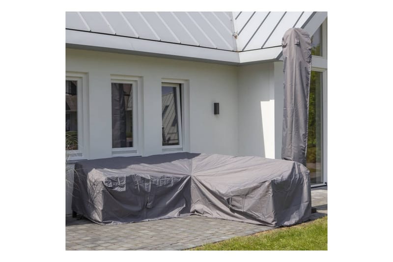 Madison Ulkosohvansuoja 270x210x90cm oikea harmaa - Harmaa - Puutarhakalusteet - Säilytyslaatikot & kalustesuojat - Ulkokalusteiden suojapeite
