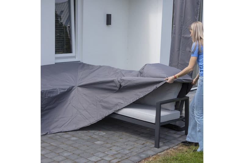 Madison Ulkosohvansuoja 270x210x90cm oikea harmaa - Harmaa - Puutarhakalusteet - Säilytyslaatikot & kalustesuojat - Ulkokalusteiden suojapeite
