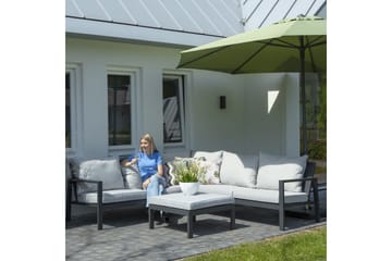 Madison Ulkosohvansuoja 320x255x70cm vasen harmaa - Harmaa - Puutarhakalusteet - Säilytyslaatikot & kalustesuojat - Ulkokalusteiden suojapeite