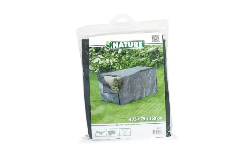 Nature Puutarhakalustelusuoja tyynyille 150x75x75 cm - Harmaa - Puutarhakalusteet - Säilytyslaatikot & kalustesuojat - Ulkokalusteiden suojapeite
