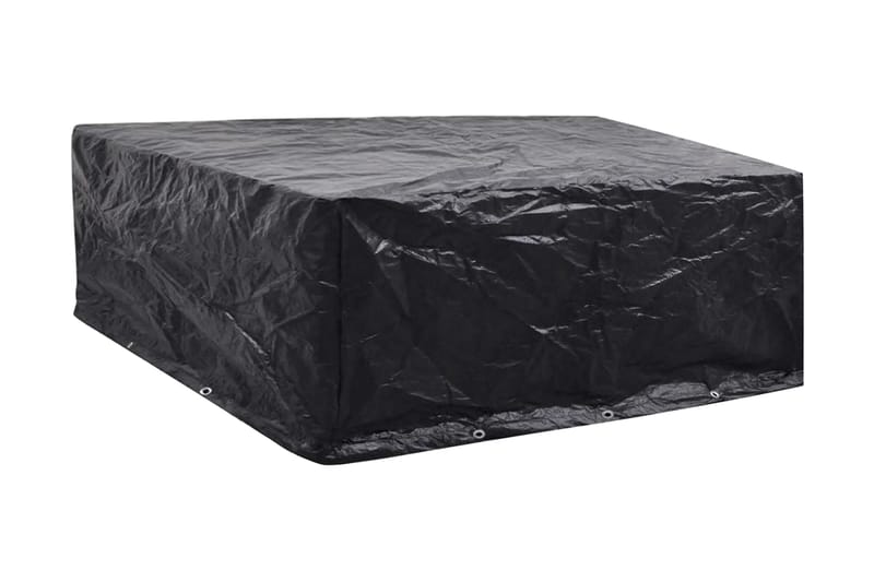 Puutarhahuonekalujen Suoja 10 Kiinnitysreikää 260x260x90cm - Musta - Puutarhakalusteet - Säilytyslaatikot & kalustesuojat - Ulkokalusteiden suojapeite