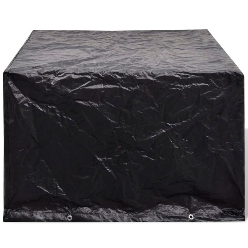 Puutarhahuonekalujen Suoja 8 Kiinnitysreikää 135x135x90cm - Musta - Puutarhakalusteet - Säilytyslaatikot & kalustesuojat - Ulkokalusteiden suojapeite