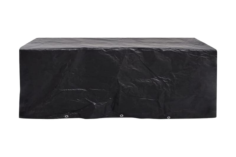 Puutarhahuonekalujen suojat 2 kpl 10 purjerengasta 229x113cm - Musta - Puutarhakalusteet - Säilytyslaatikot & kalustesuojat - Ulkokalusteiden suojapeite