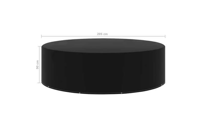 Puutarhakalusteiden suoja 10 purjerengasta 205x90 cm - Puutarhakalusteet - Säilytyslaatikot & kalustesuojat - Ulkokalusteiden suojapeite