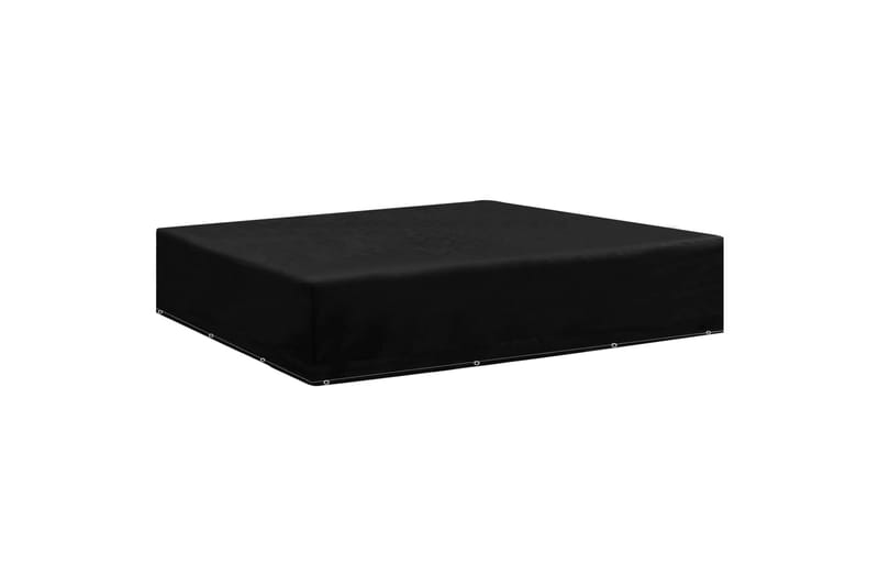 Puutarhakalusteiden suoja 12 purjerengasta 250x250x70 cm - Musta - Puutarhakalusteet - Säilytyslaatikot & kalustesuojat - Ulkokalusteiden suojapeite