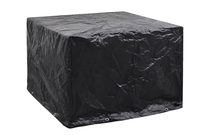 Puutarhakalusteiden suoja 8 purjerengasta 122x112x98 cm - Musta - Puutarhakalusteet - Säilytyslaatikot & kalustesuojat - Ulkokalusteiden suojapeite