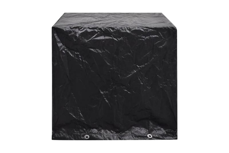 Puutarhakalusteiden suoja 8 purjerengasta 122x112x98 cm - Musta - Puutarhakalusteet - Säilytyslaatikot & kalustesuojat - Ulkokalusteiden suojapeite