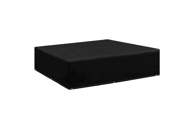 Puutarhakalusteiden suoja 8 purjerengasta 200x200x70 cm - Musta - Puutarhakalusteet - Säilytyslaatikot & kalustesuojat - Ulkokalusteiden suojapeite