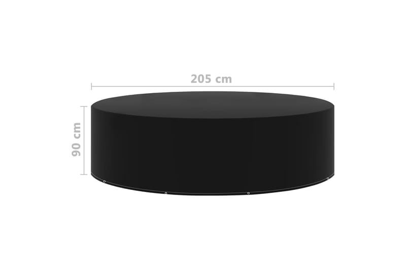 Puutarhakalusteiden suojat 2 kpl 10 purjerengasta 205x90 cm - Puutarhakalusteet - Säilytyslaatikot & kalustesuojat - Ulkokalusteiden suojapeite