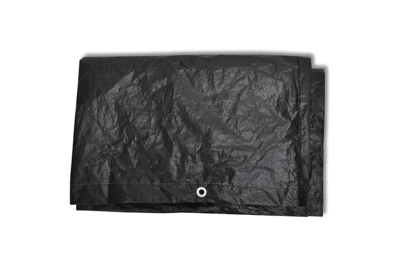 Puutarhakalusteiden suojat 2kpl 8 purjerengasta 135x135x90cm - Musta - Puutarhakalusteet - Säilytyslaatikot & kalustesuojat - Ulkokalusteiden suojapeite