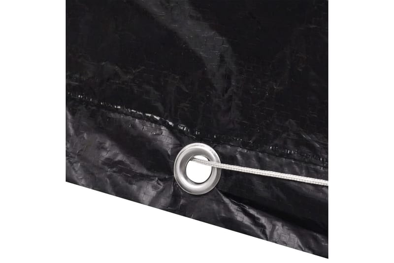 Puutarhakalusteiden suojat 2kpl 8 purjerengasta 250x210x90cm - Musta - Puutarhakalusteet - Säilytyslaatikot & kalustesuojat - Ulkokalusteiden suojapeite