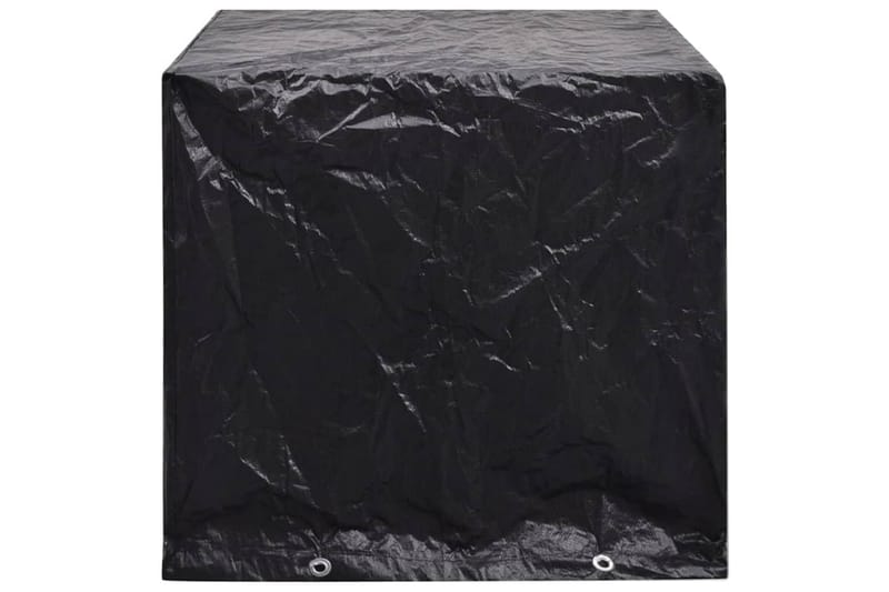 Puutarhakalusteiden suojat 2kpl 8 purjerengasta 122x112x98cm - Musta - Puutarhakalusteet - Säilytyslaatikot & kalustesuojat - Ulkokalusteiden suojapeite