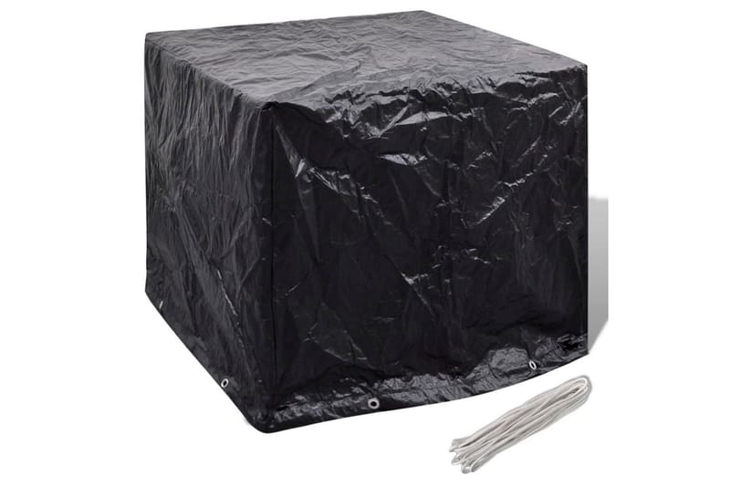 Puutarhan Vesitankin Suoja 8 Kiinnitysreikää 116x100x120cm - Musta - Puutarhakalusteet - Säilytyslaatikot & kalustesuojat - Ulkokalusteiden suojapeite