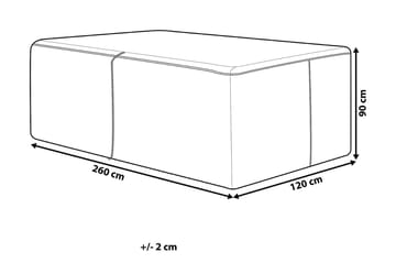 Sadesuoja Viareggio 120x260 cm - Puutarhakalusteet - Säilytyslaatikot & kalustesuojat - Ulkokalusteiden suojapeite