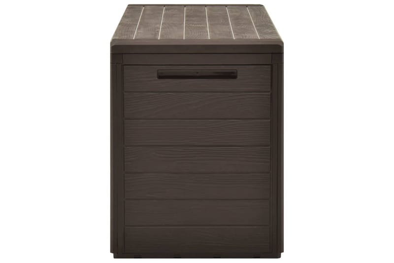 Puutarhan varastoarkku ruskea 116x44x55 cm - Puutarhakalusteet - Säilytyslaatikot & kalustesuojat - Säilytyslaatikot ulos
