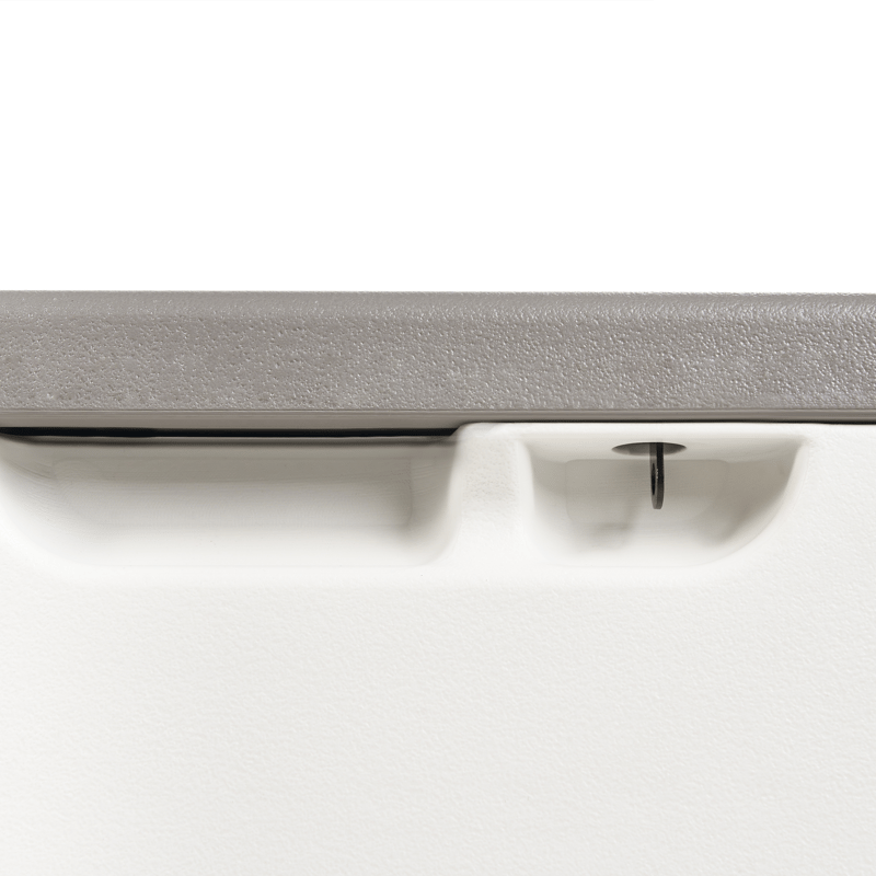 Säilytyslaatikko ulos Milies 60x116 cm - Valkoinen/harmaa - Puutarhakalusteet - Säilytyslaatikot & kalustesuojat - Säilytyslaatikot ulos