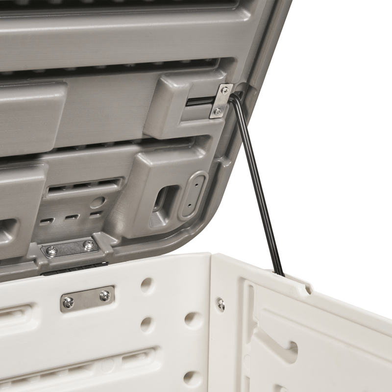 Säilytyslaatikko ulos Milies 60x116 cm - Valkoinen/harmaa - Puutarhakalusteet - Säilytyslaatikot & kalustesuojat - Säilytyslaatikot ulos