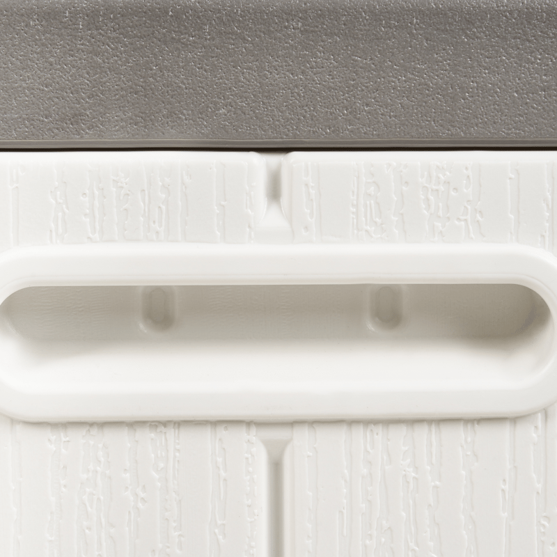 Säilytyslaatikko ulos Milies 60x116 cm - Valkoinen/harmaa - Puutarhakalusteet - Säilytyslaatikot & kalustesuojat - Säilytyslaatikot ulos