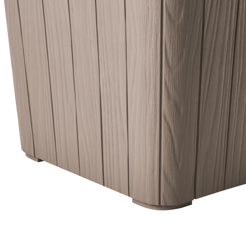 Säilytyslaatikko ulos Sarandi 40x40 cm - Beige - Puutarhakalusteet - Säilytyslaatikot & kalustesuojat - Säilytyslaatikot ulos