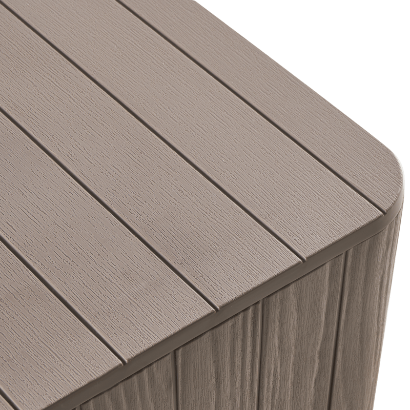 Säilytyslaatikko ulos Sarandi 40x40 cm - Beige - Puutarhakalusteet - Säilytyslaatikot & kalustesuojat - Säilytyslaatikot ulos