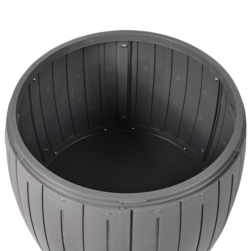 Säilytyslaatikko ulos Prinos 56x56 cm - Harmaa - Puutarhakalusteet - Säilytyslaatikot & kalustesuojat - Säilytyslaatikot ulos