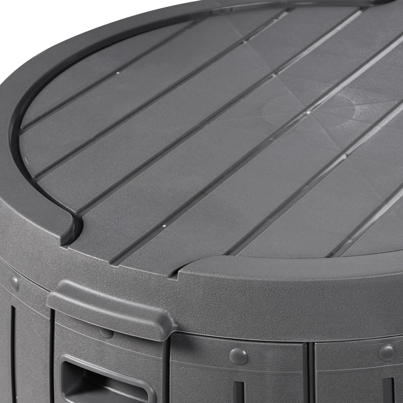 Säilytyslaatikko ulos Prinos 56x56 cm - Harmaa - Puutarhakalusteet - Säilytyslaatikot & kalustesuojat - Säilytyslaatikot ulos