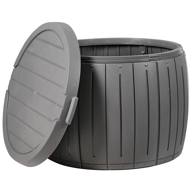 Säilytyslaatikko ulos Prinos 56x56 cm - Harmaa - Puutarhakalusteet - Säilytyslaatikot & kalustesuojat - Säilytyslaatikot ulos