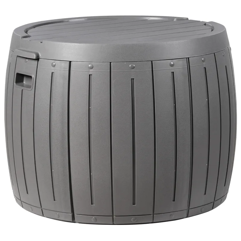 Säilytyslaatikko ulos Prinos 56x56 cm, Harmaa