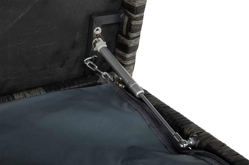 Gigant vedenpitävä XL-tyynysäilytyslaatikko ulkokäyttöön – Polyrottinkinen säilytyslaatikko (L150xS90xK101 cm) - Harmaa - Puutarhakalusteet - Säilytyslaatikot & kalustesuojat - Säilytyslaatikot ulos