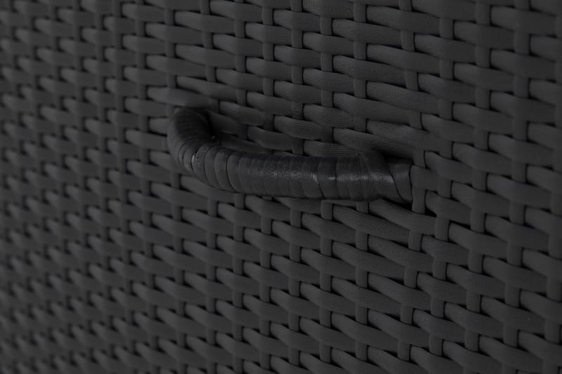 Gigant vedenpitävä XL-tyynysäilytyslaatikko ulkokäyttöön – Polyrottinkinen säilytyslaatikko (L150xS90xK101 cm) - Musta - Puutarhakalusteet - Säilytyslaatikot & kalustesuojat - Säilytyslaatikot ulos